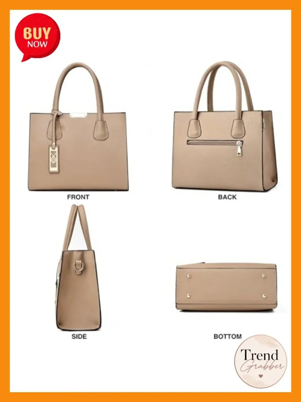 PU Leather Crossbody Tote Handbag Satchel Shoulder Bag for Women